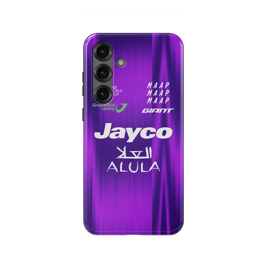 Team Jayco AlUla 2025 Jersey Phone Case – Ride the Purple Velocity (Samsung Galaxy)