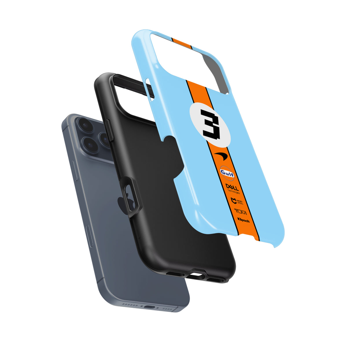 Daniel Ricciardo 2022 - McLaren Gulf Livery Formula 1 racing iPhone case view 8