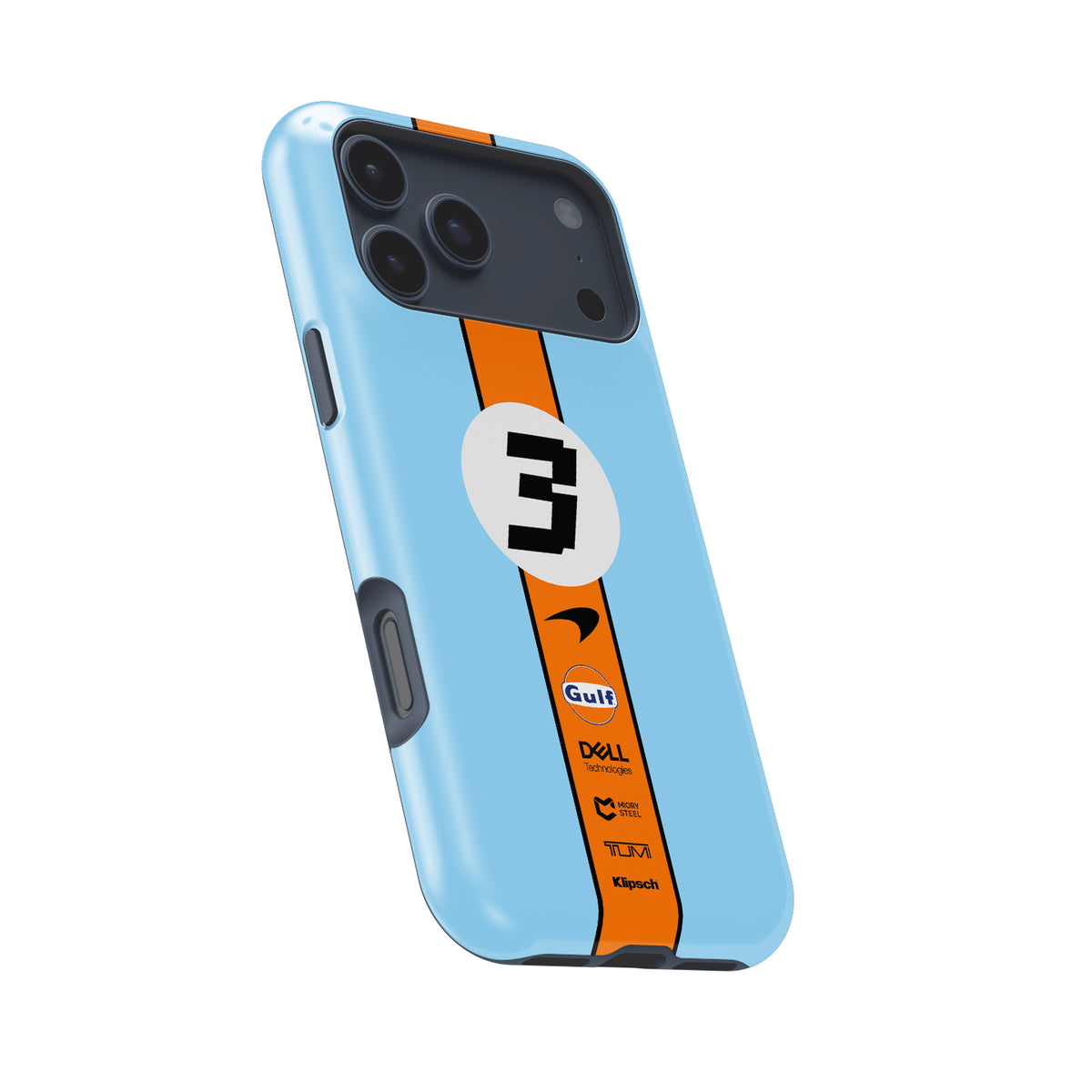 Daniel Ricciardo 2022 - McLaren Gulf Livery Formula 1 racing iPhone case view 7