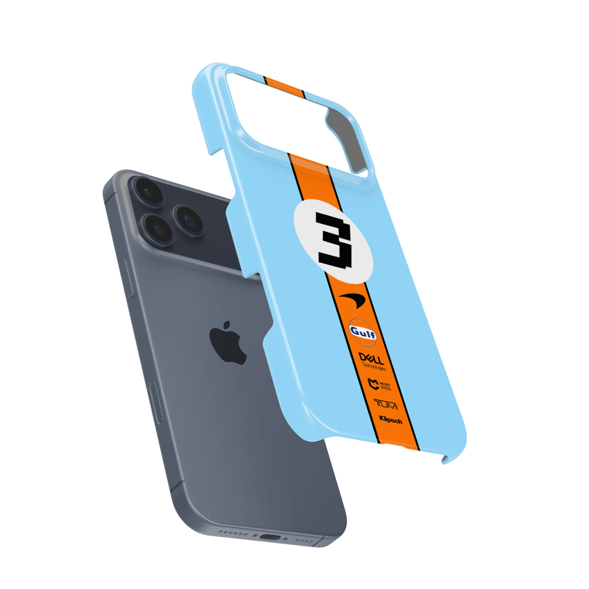 Daniel Ricciardo 2022 - McLaren Gulf Livery Formula 1 racing iPhone case view 4