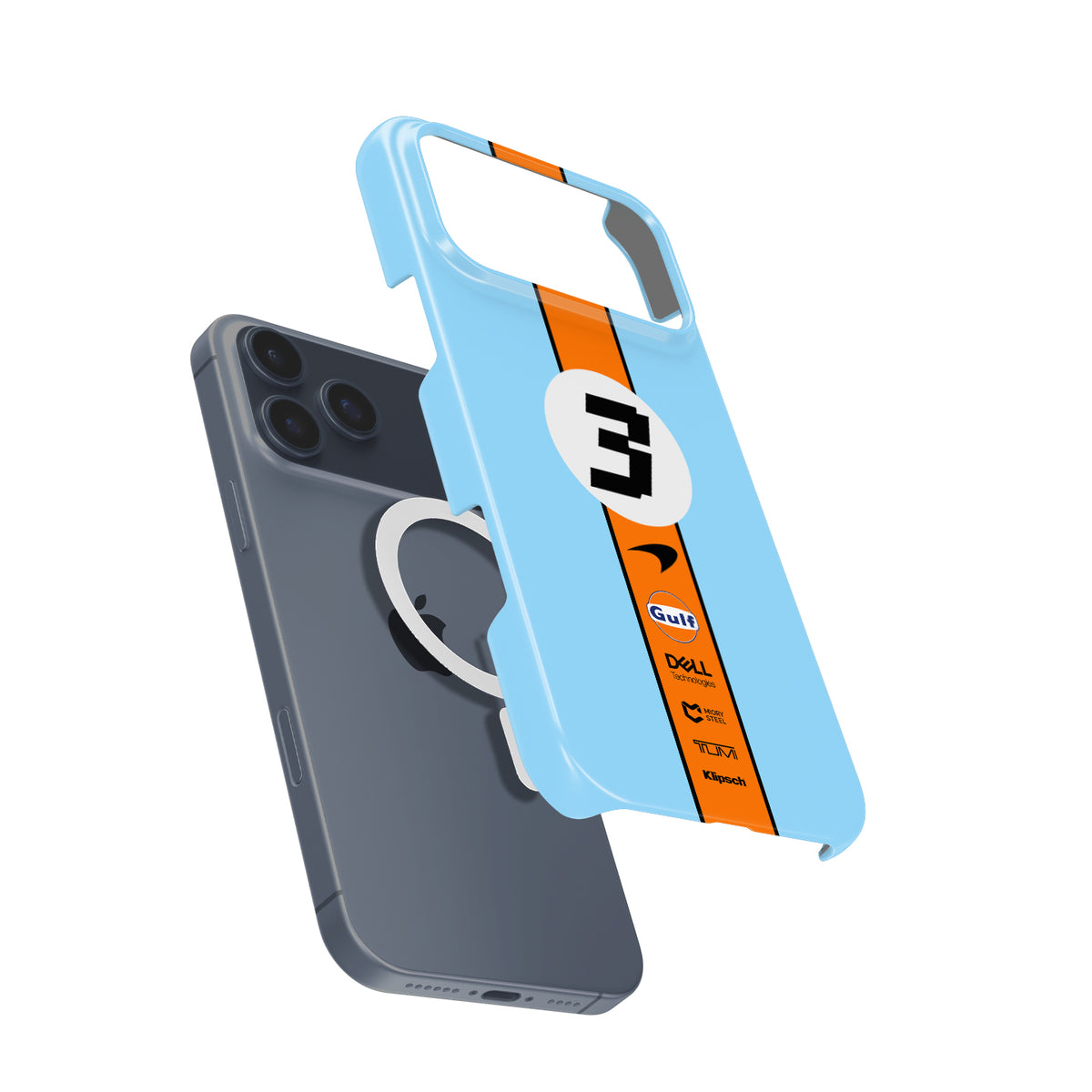 Daniel Ricciardo 2022 - McLaren Gulf Livery Formula 1 racing iPhone case view 5