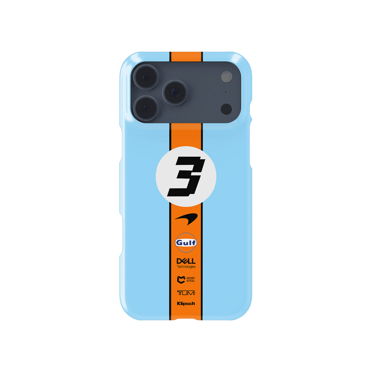 Daniel Ricciardo 2022 - McLaren Gulf Livery Formula 1 racing iPhone case view 1