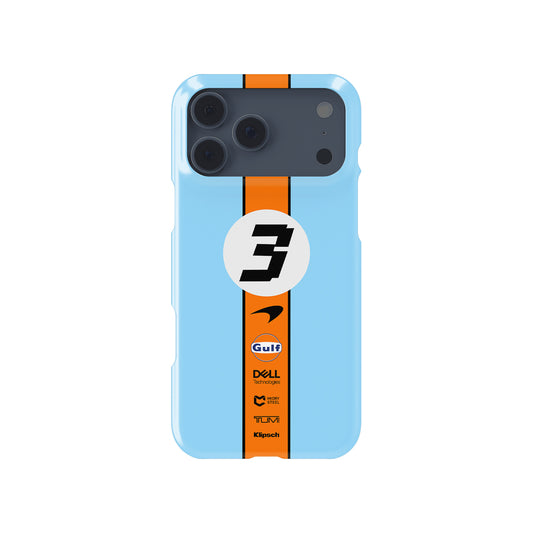 Daniel Ricciardo 2022 - McLaren Gulf Livery Formula 1 racing iPhone case view 1