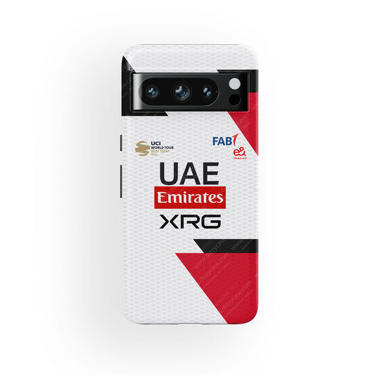 UAE Team Emirates XRG 2026 Team Jersey Phone Case | Fragments of Precision Edition for Google Pixel, Xiaomi & More
