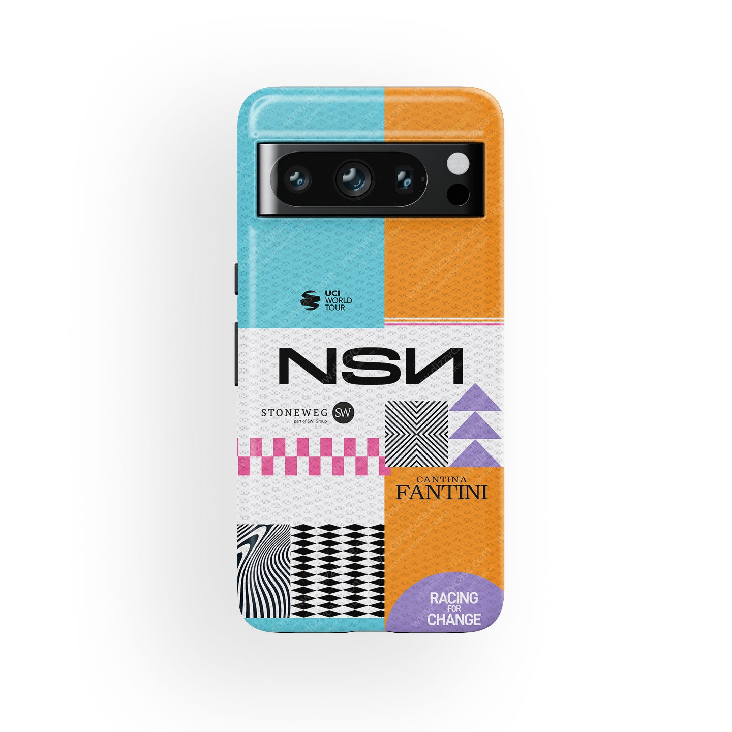 Funda para teléfono Tadej Pogacar 2024 Dual Triumph en jersey amarillo y rosa de DIZZY
