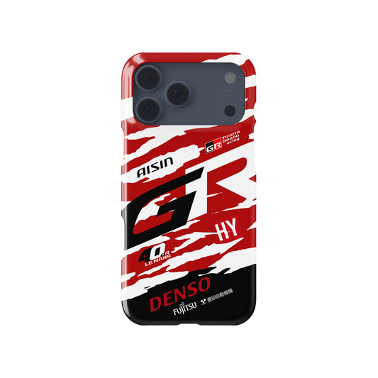 Toyota GR010 HYBRID Le Mans 2025 motorsport iPhone case view 1