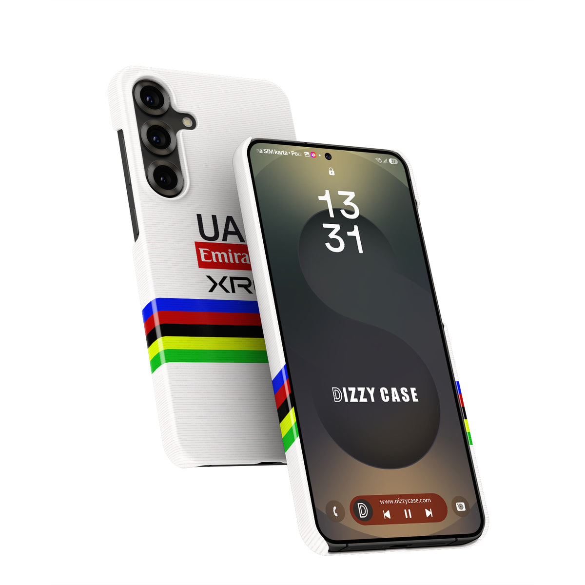 Tadej Pogačar Rainbow Jersey Cycling Phone Case – Samsung Models