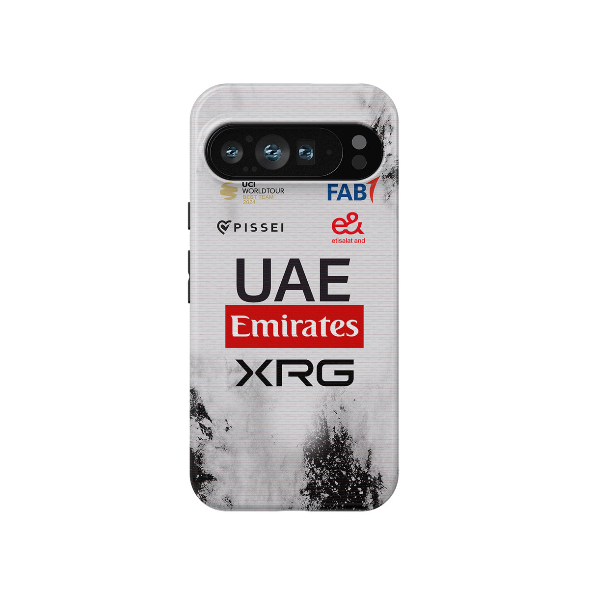 UAE Team Emirates 2025 TDF Special Edition Phone Case – White & Black Heritage (Pixel / OnePlus / Xiaomi / Huawei)