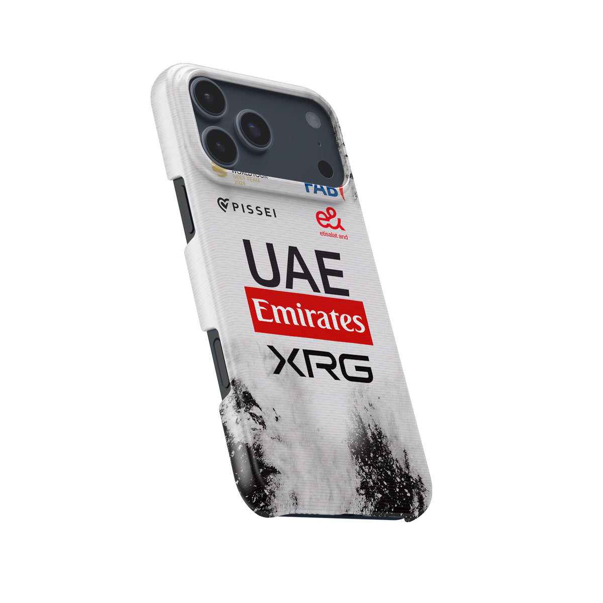UAE Team Emirates 2025 TDF Special Edition Phone Case – White & Black Heritage (iPhone)