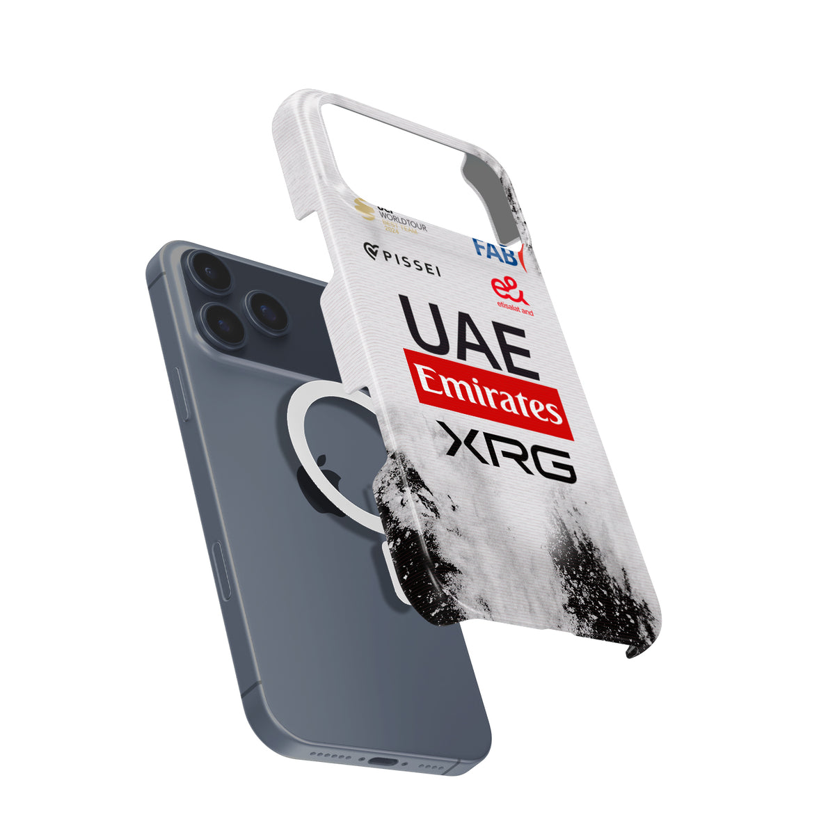 UAE Team Emirates 2025 TDF Special Edition Phone Case – White & Black Heritage (iPhone)