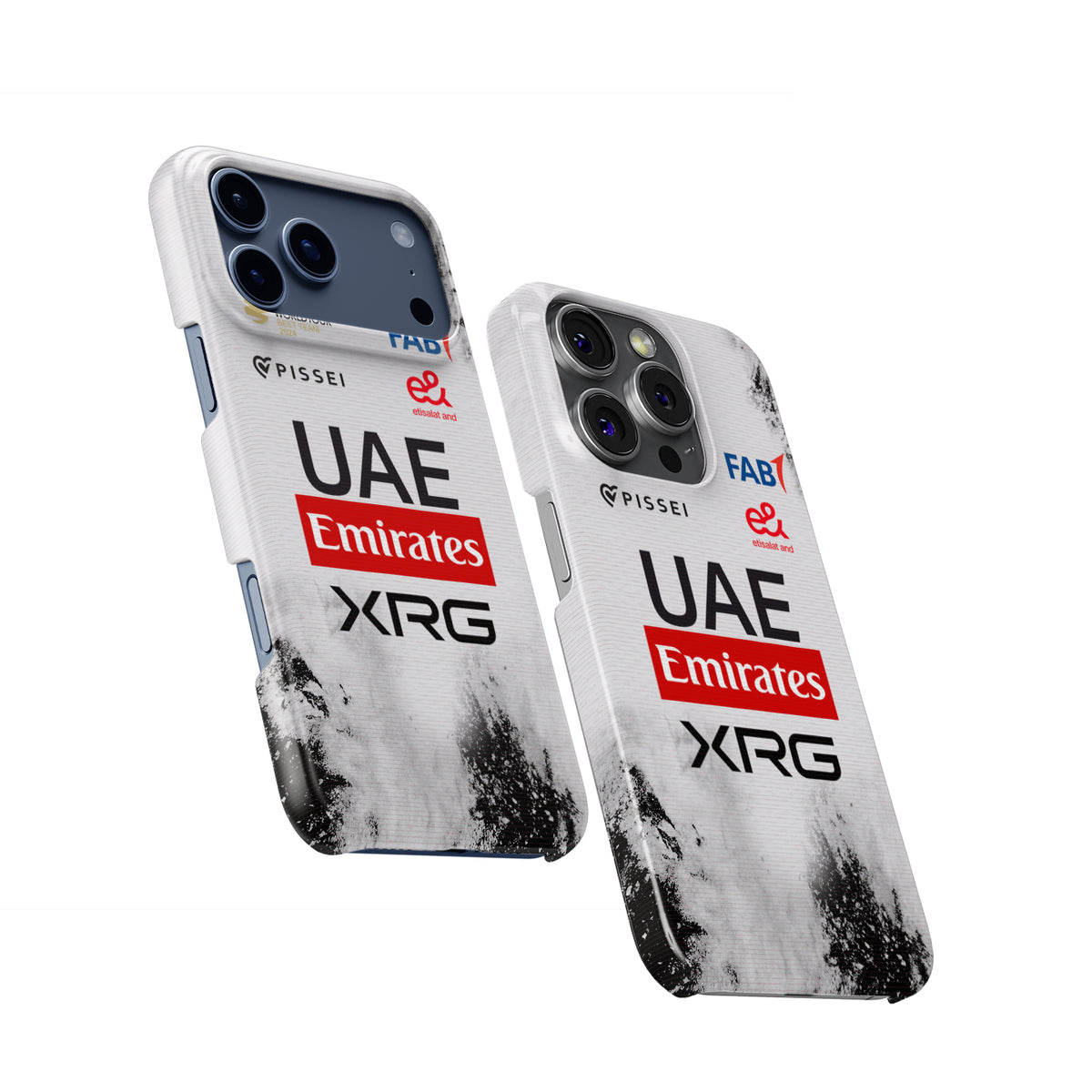 UAE Team Emirates 2025 TDF Special Edition Phone Case – White & Black Heritage (iPhone)
