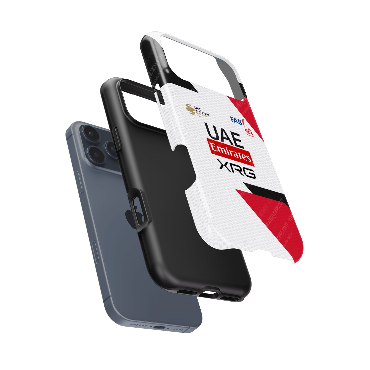 Funda para teléfono Tadej Pogacar 2024 Dual Triumph en jersey amarillo y rosa de DIZZY