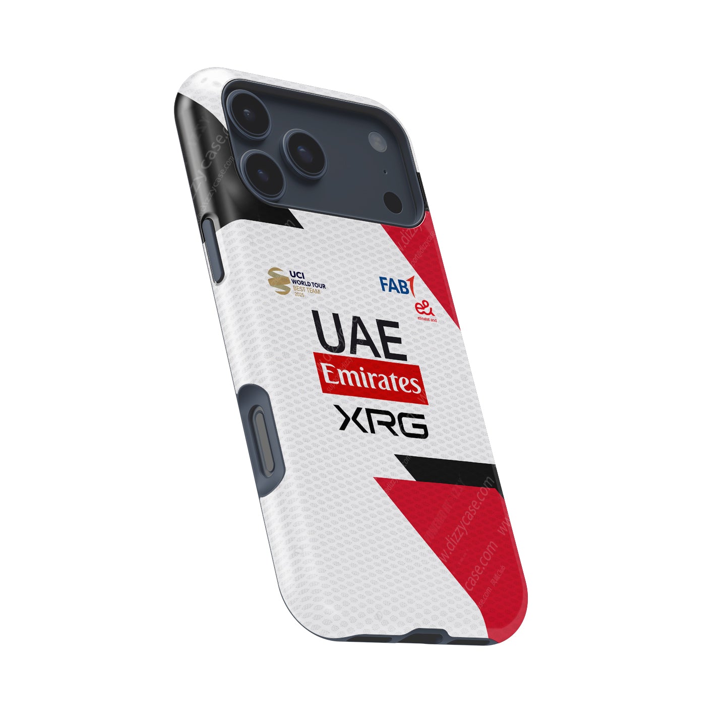 UAE Team Emirates XRG 2026 Team Jersey Phone Case | Fragments of Precision Edition for iPhone