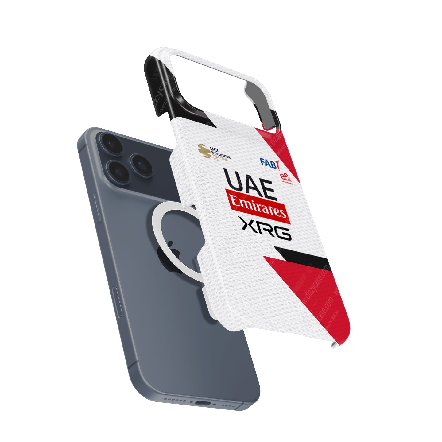 Funda para teléfono Tadej Pogacar 2024 Dual Triumph en jersey amarillo y rosa de DIZZY
