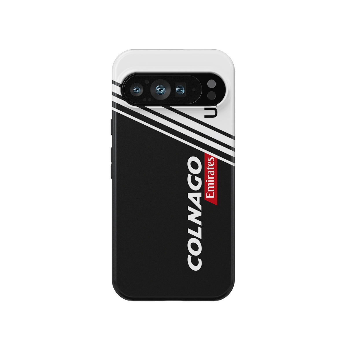 UAE Team 2025 Colnago V5Rs Livery Phone Case – Black & White Edition (Pixel, OnePlus, Xiaomi, Huawei)