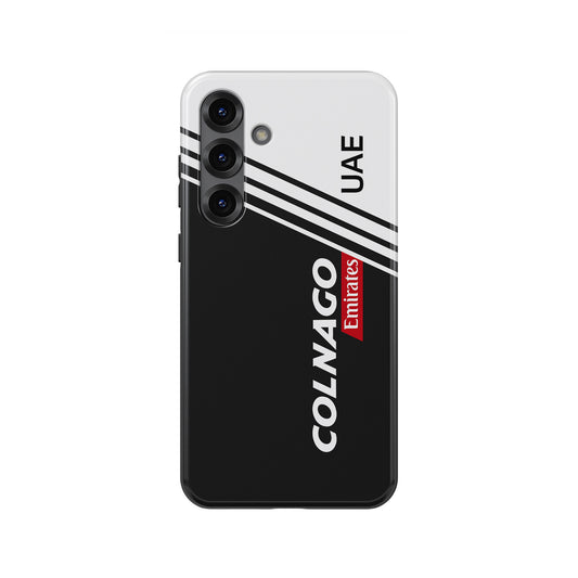 UAE Team 2025 Colnago V5Rs Livery Phone Case – Black & White Edition (for Samsung)