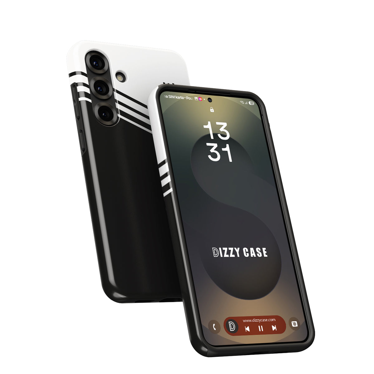 UAE Team 2025 Colnago V5Rs Livery Phone Case – Black & White Edition (for Samsung)