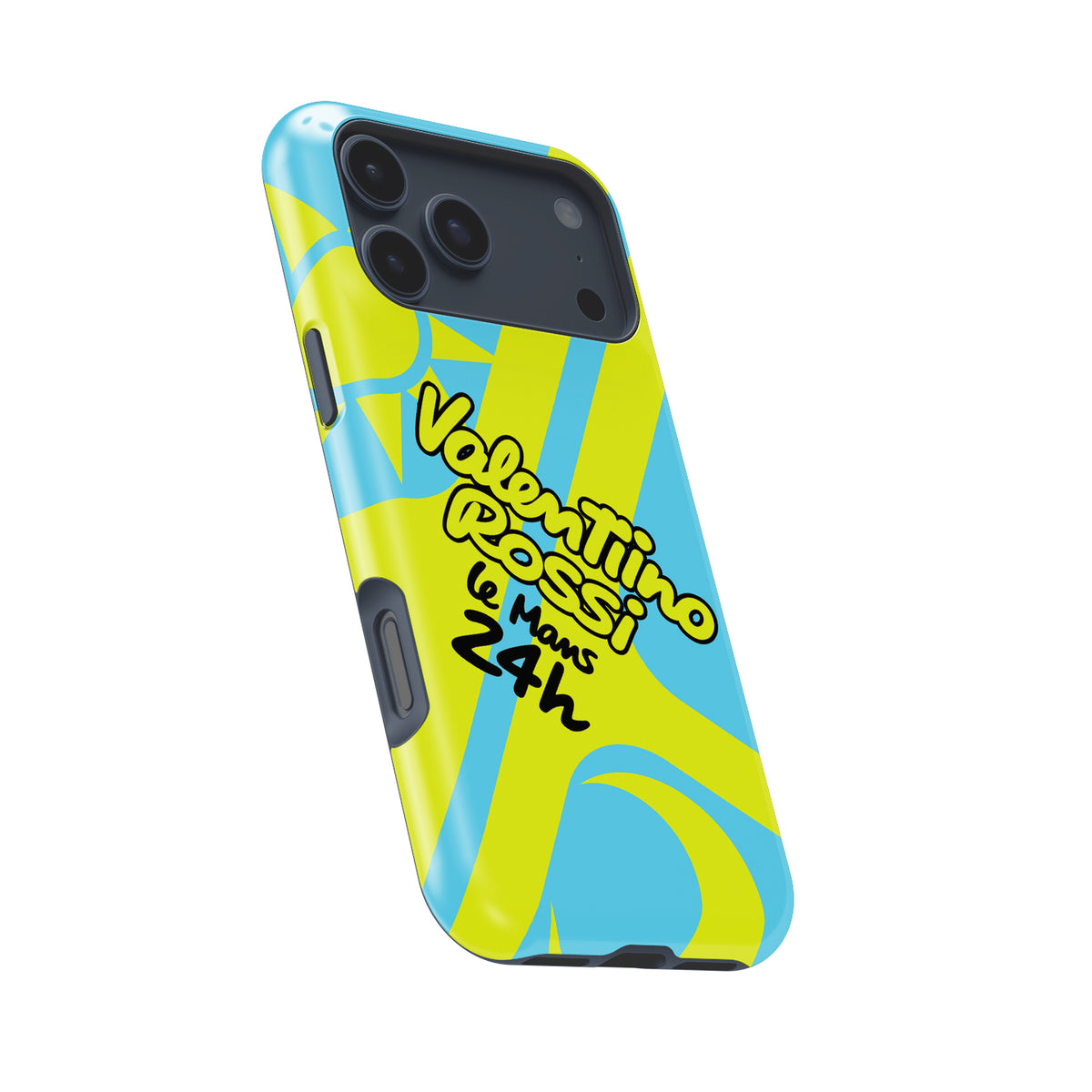 Valentino Rossi 2024 Le Mans 24H Helmet Phone Case – BMW M4 GT3 Tribute for iPhone