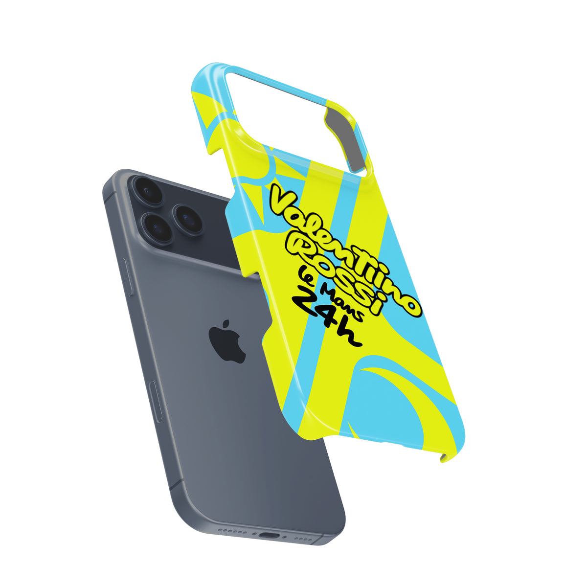 Valentino Rossi 2024 Le Mans 24H Helmet Phone Case – BMW M4 GT3 Tribute for iPhone