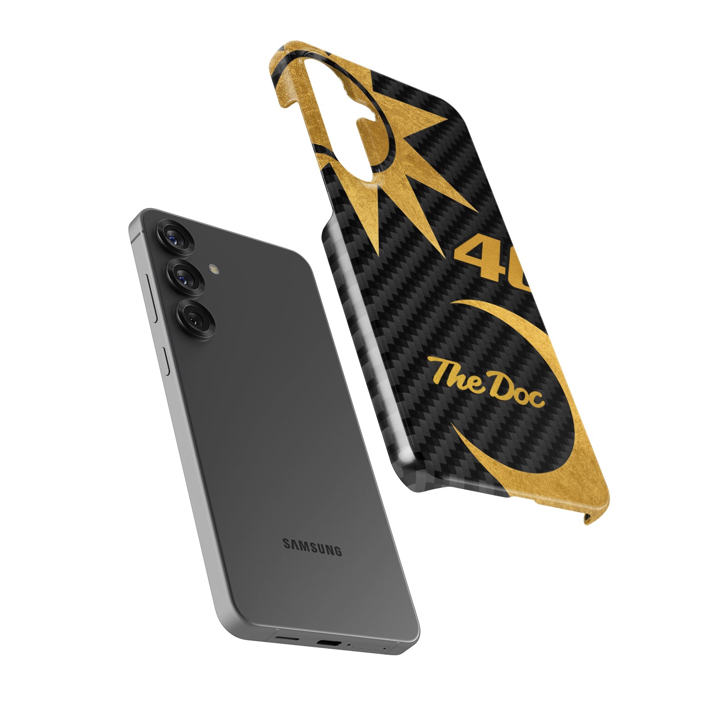 Valentino Rossi Anniversario Gold Carbon Phone Case – The Doctor Edition for Samsung