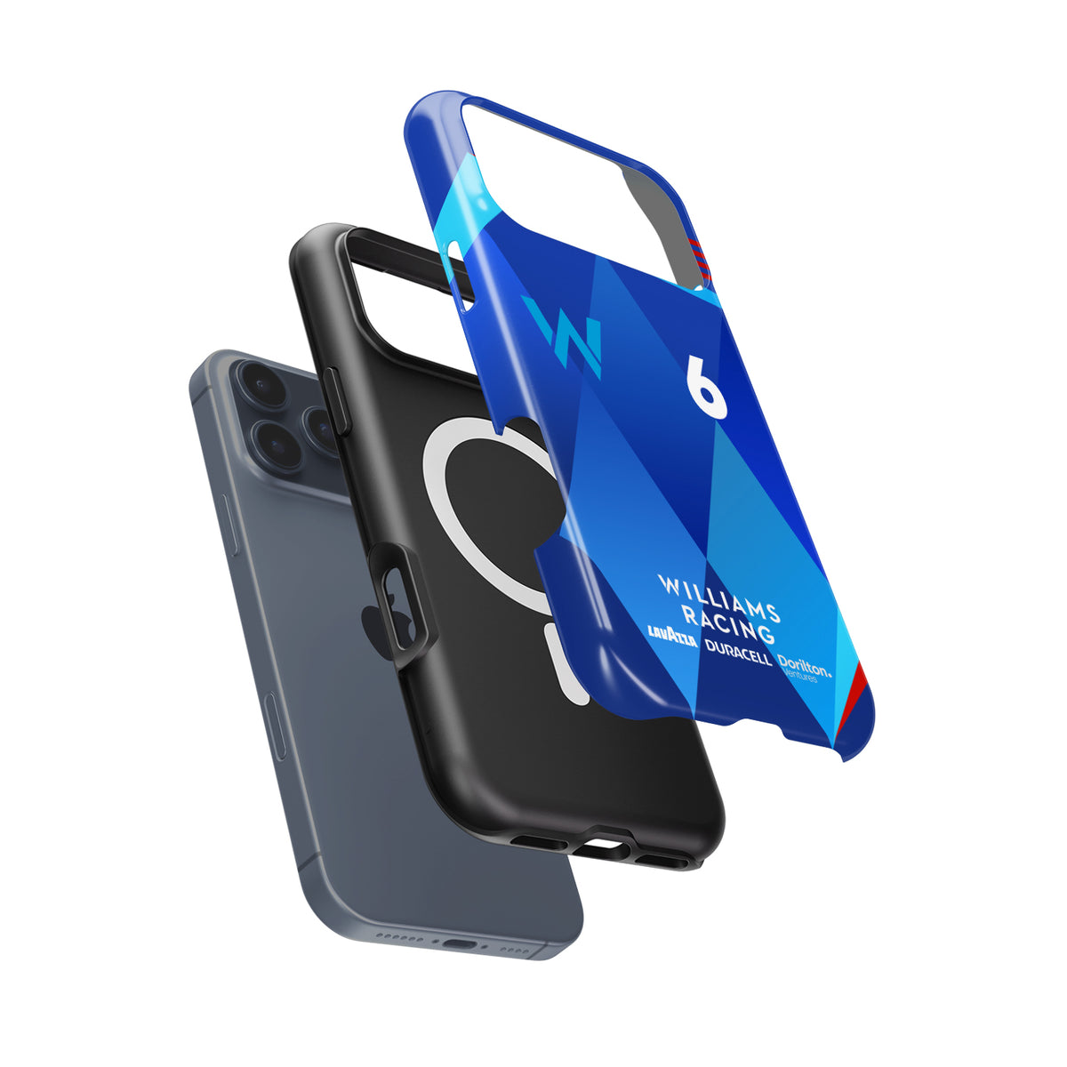 Williams FW44 Latifi Livery Case – For Google, OnePlus, Xiaomi