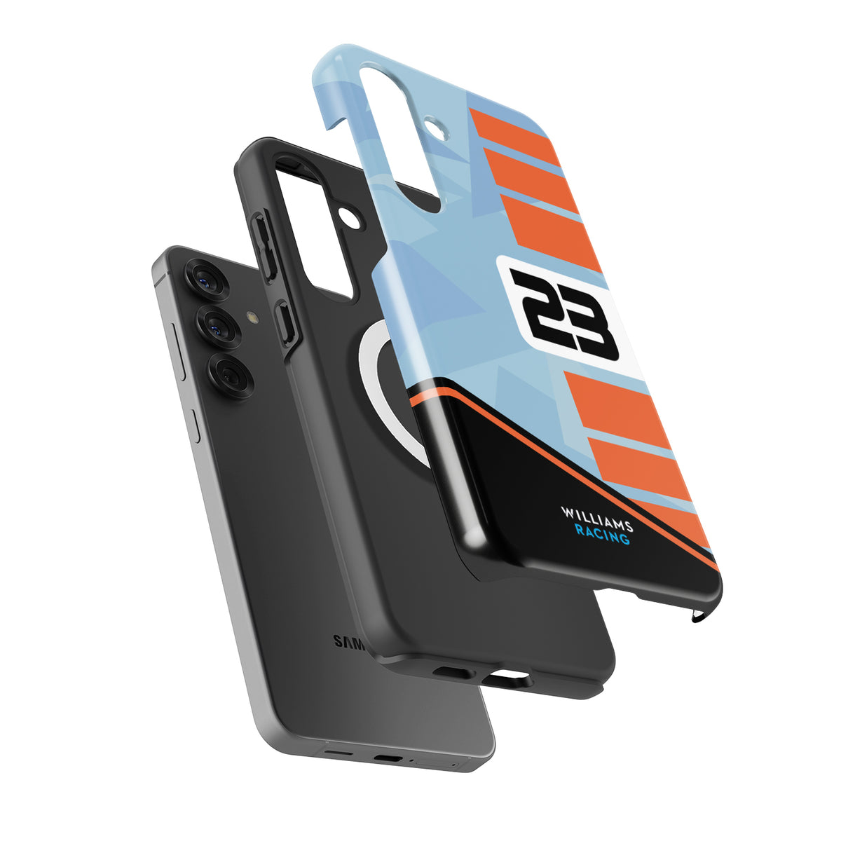Williams Gulf Livery Alex Albon - Samsung Phone Case