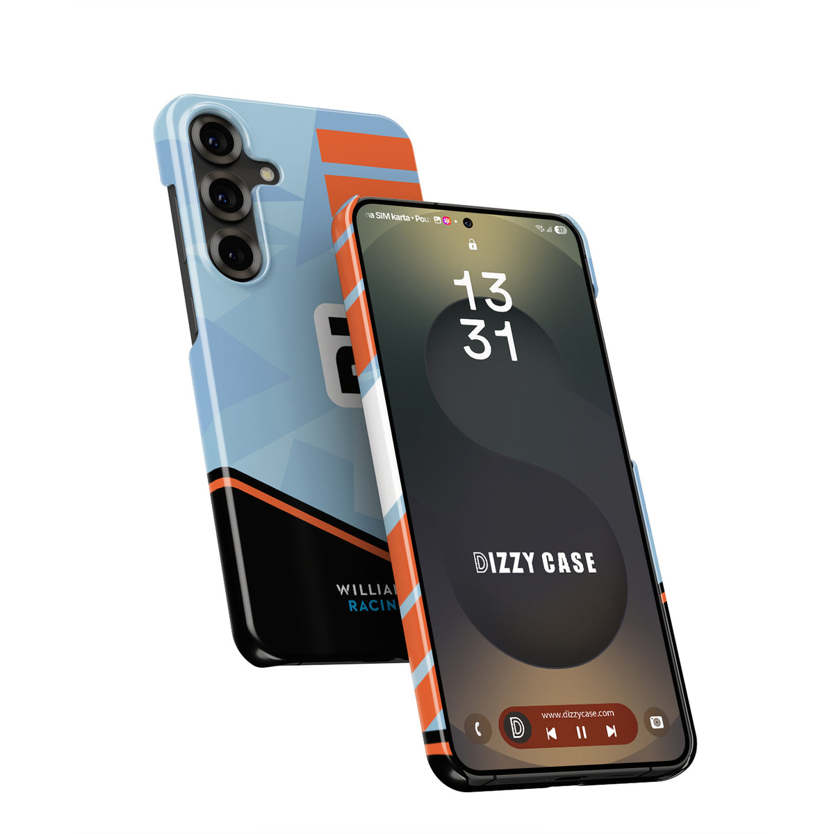 Williams Gulf Livery Alex Albon - Samsung Phone Case