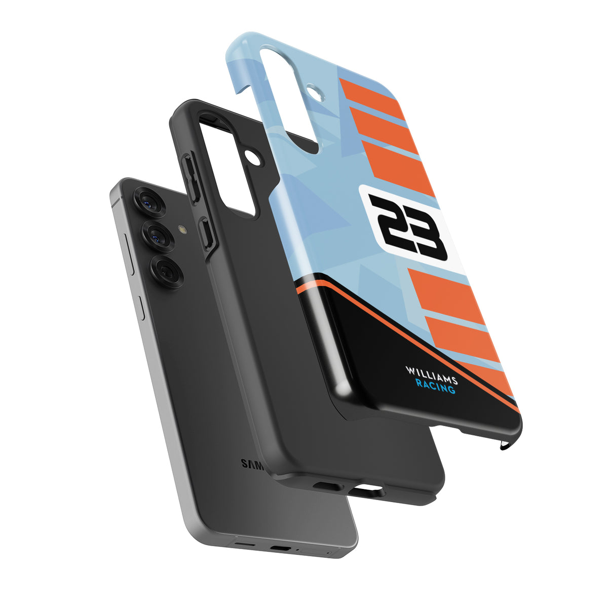 Williams Gulf Livery Alex Albon - Samsung Phone Case