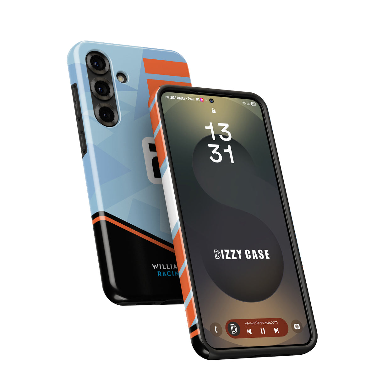 Williams Gulf Livery Alex Albon - Samsung Phone Case