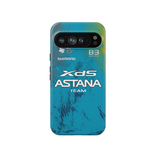 XDS Astana Team 2025 Cycling Jersey Phone Case – Bold Blue Design for Android Devices