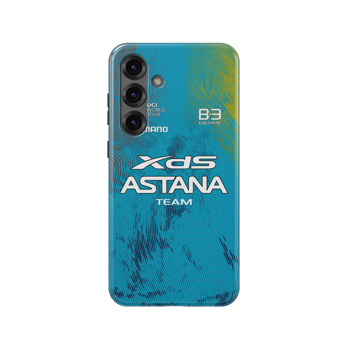 XDS Astana Team 2025 Cycling Jersey Phone Case – Kazakh Blue Legacy for Samsung