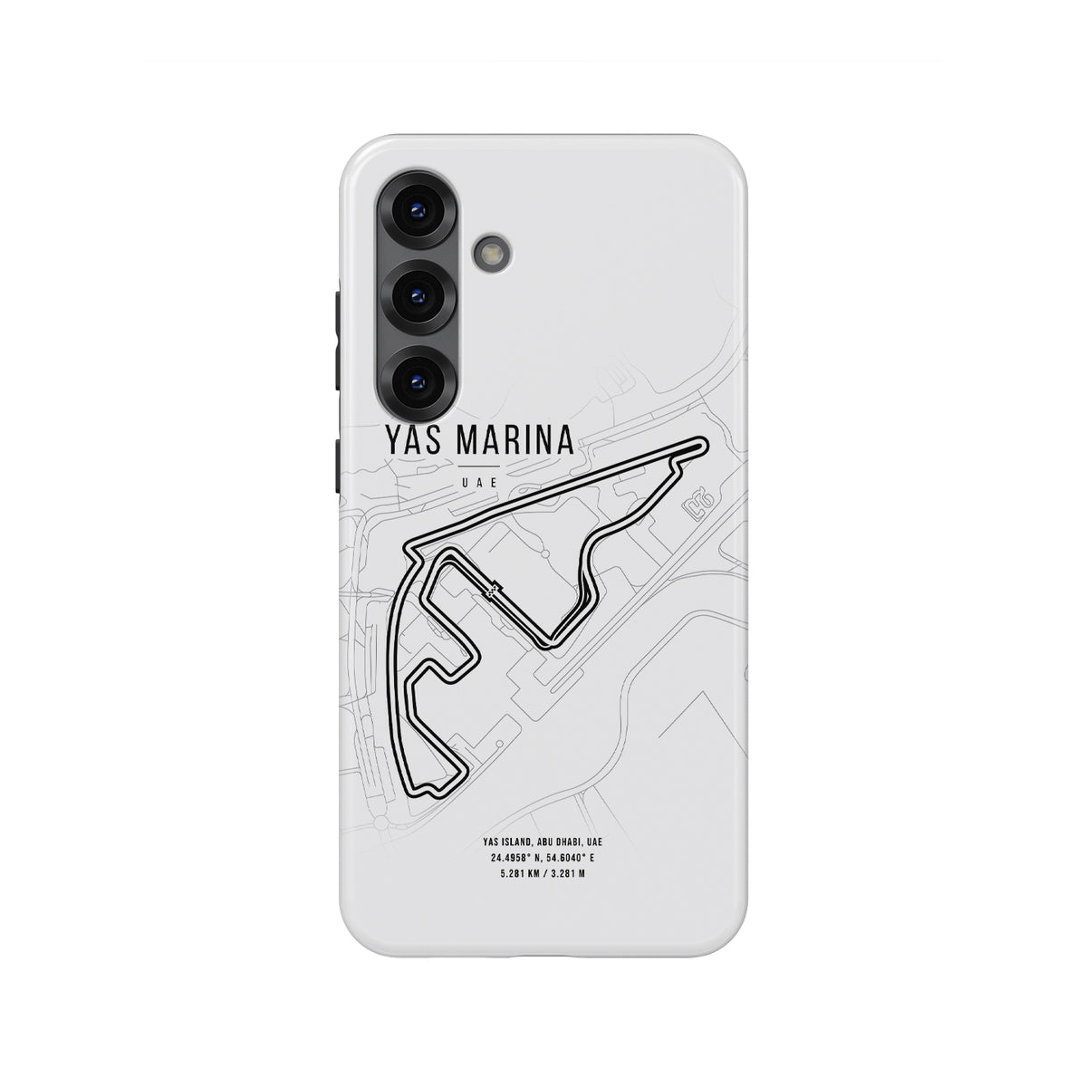 Yas Marina F1 Track Map Samsung Phone Case