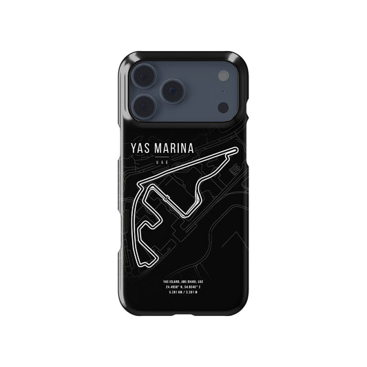 Yas Marina F1 Track – A Tribute to the Abu Dhabi Grand Prix Formula 1 racing iPhone case view 1