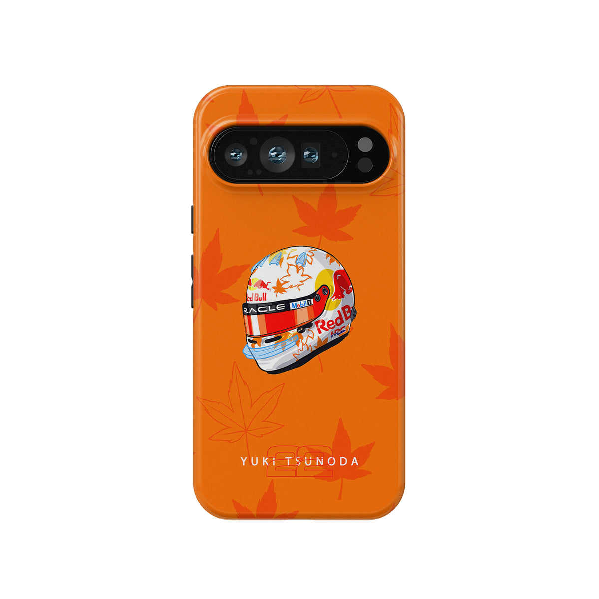 Yuki Tsunoda 2025 Helmet Phone Case – F1 Racing Livery (For Google, Xiaomi, OnePlus & Huawei)