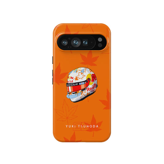 Yuki Tsunoda 2025 Helmet Phone Case – F1 Racing Livery (For Google, Xiaomi, OnePlus & Huawei)