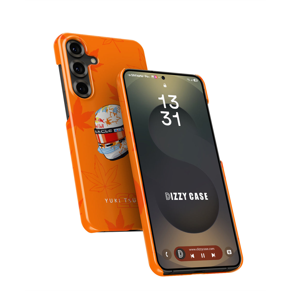 Yuki Tsunoda 2025 Helmet Phone Case – F1 Racing Livery (For Samsung)