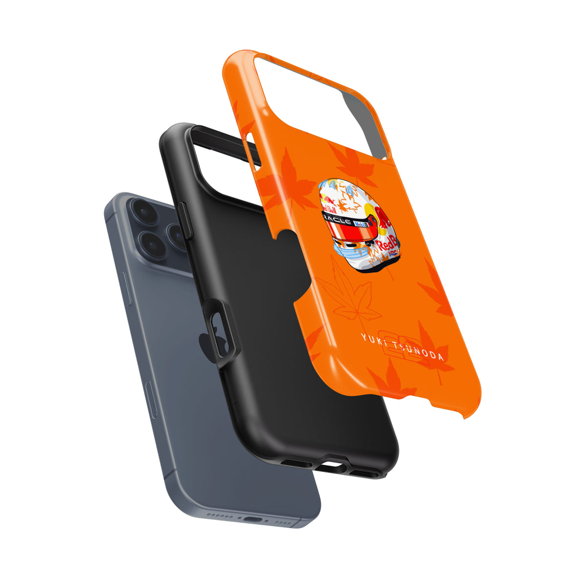 Yuki Tsunoda 2025 Helmet Phone Case – F1 Racing Livery (For Google, Xiaomi, OnePlus & Huawei)