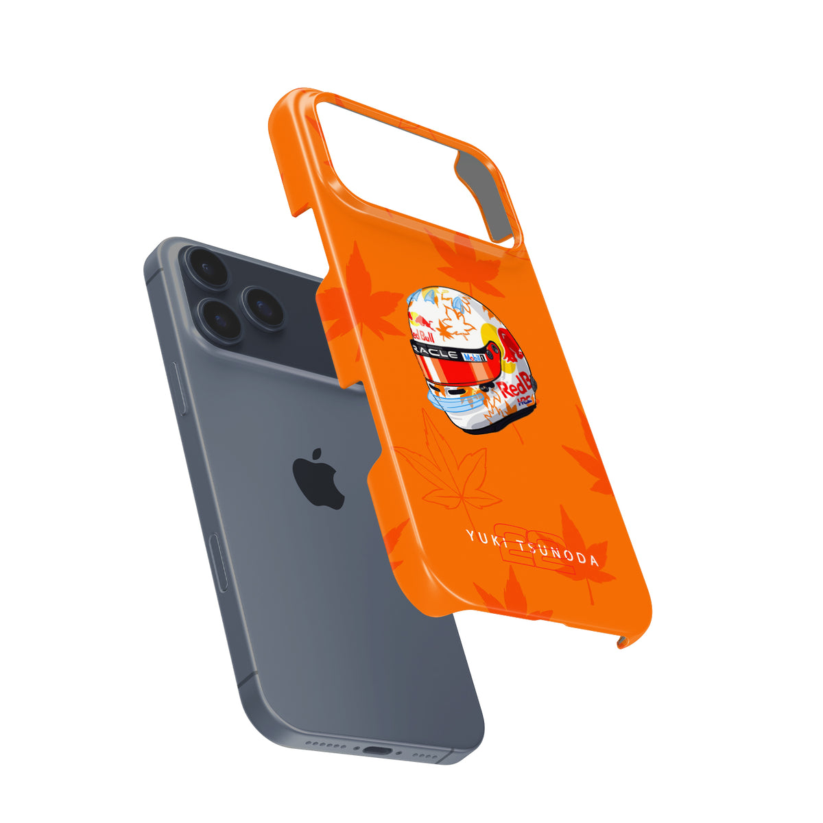 Yuki Tsunoda 2025 Helmet Phone Case – F1 Racing Livery (For iPhone)