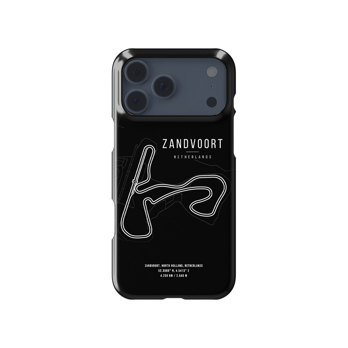 Zandvoort F1 Track Map iPhone Case