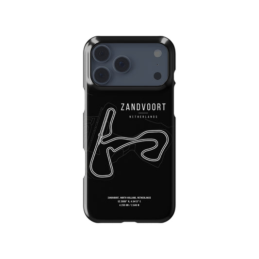 Zandvoort F1 Track Map Formula 1 racing iPhone case view 1