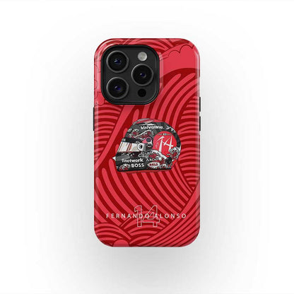 Fernando Alonso 2024 Japanese Grand Prix Helmet iPhone Case – F1 Fan Gift