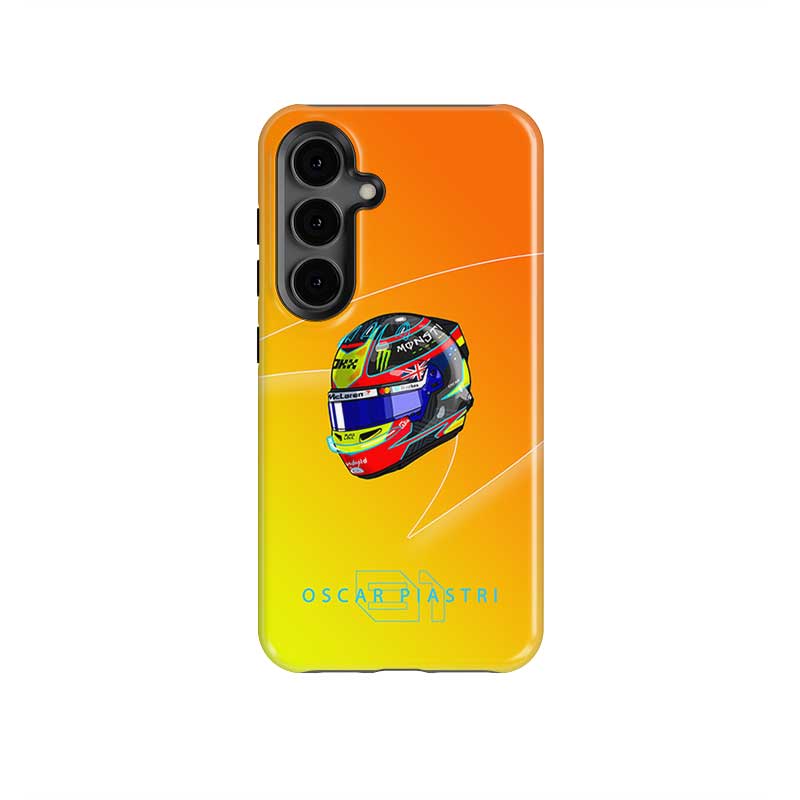 Oscar Piastri 2025 Helmet Phone Case – Australian Heritage F1 Design for Samsung Galaxy