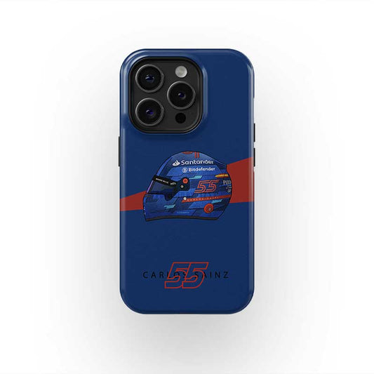 Carlos Sainz 2024 Miami Grand Prix Helmet iPhone Case – F1 Fan Edition