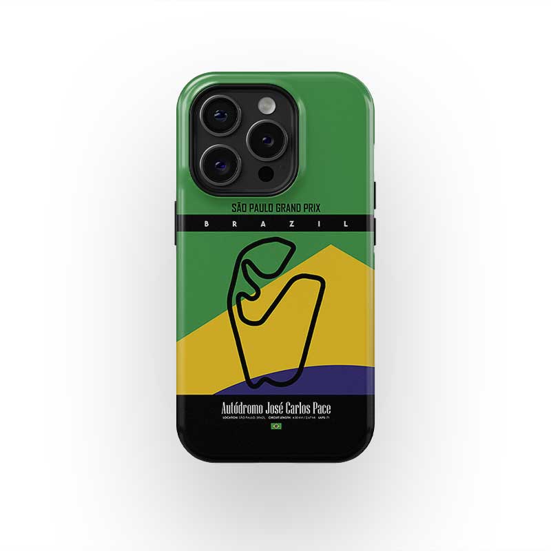 São Paulo Grand Prix iPhone Case – Iconic Track Map