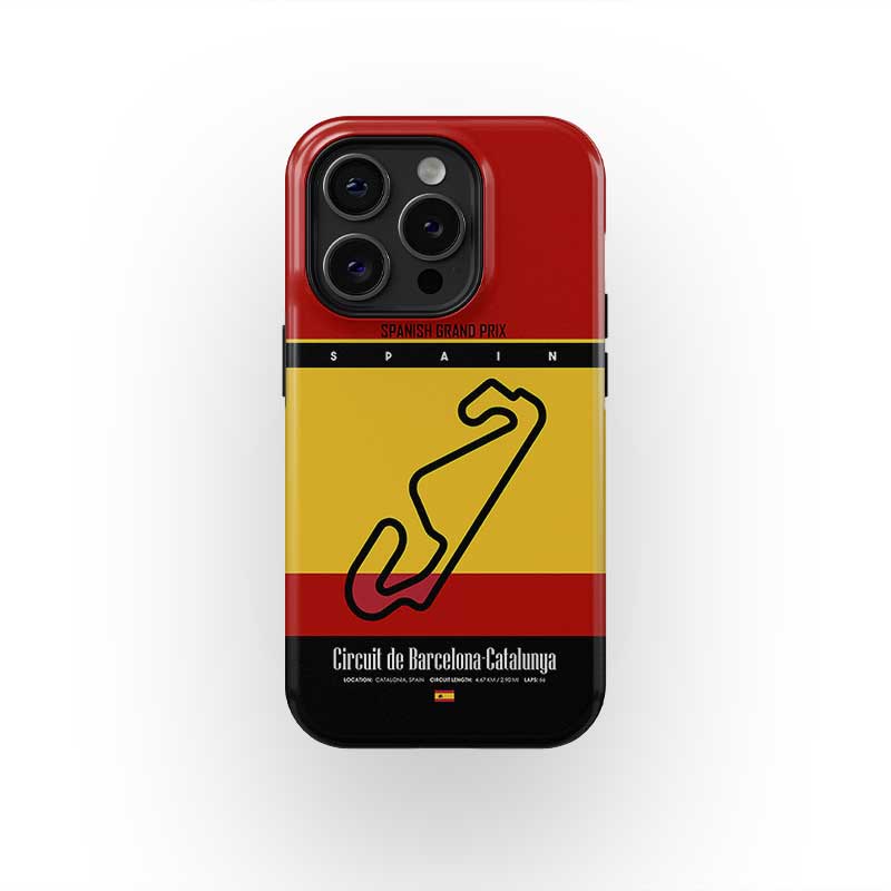 Spanish Grand Prix Track Map iPhone Case – For F1 Fans