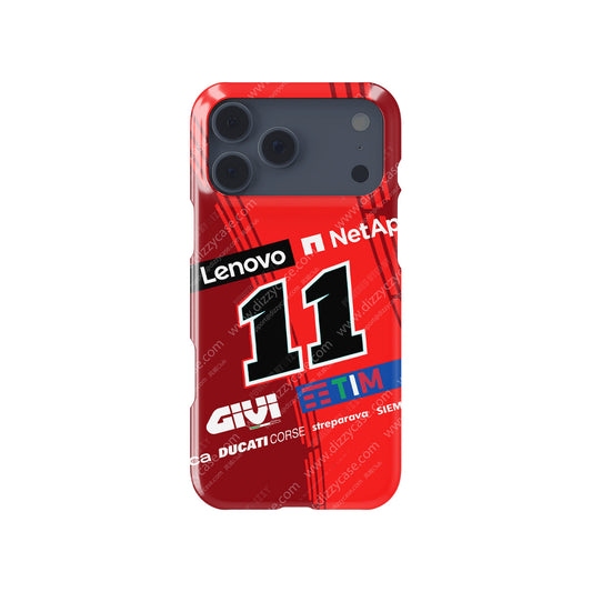 Nicolò Bulega 2025 Ducati Lenovo GP25 Livery - Premium iPhone Case