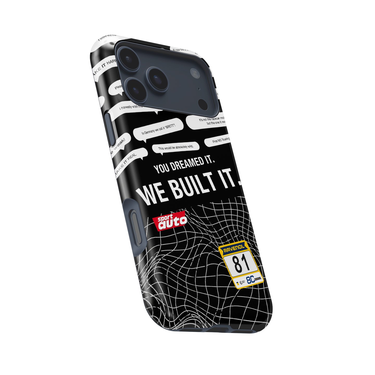 BMW M3 Touring 24H, BMW M Motorsport #81, Nürburgring Racing, Fan Comments Livery, iPhone Case