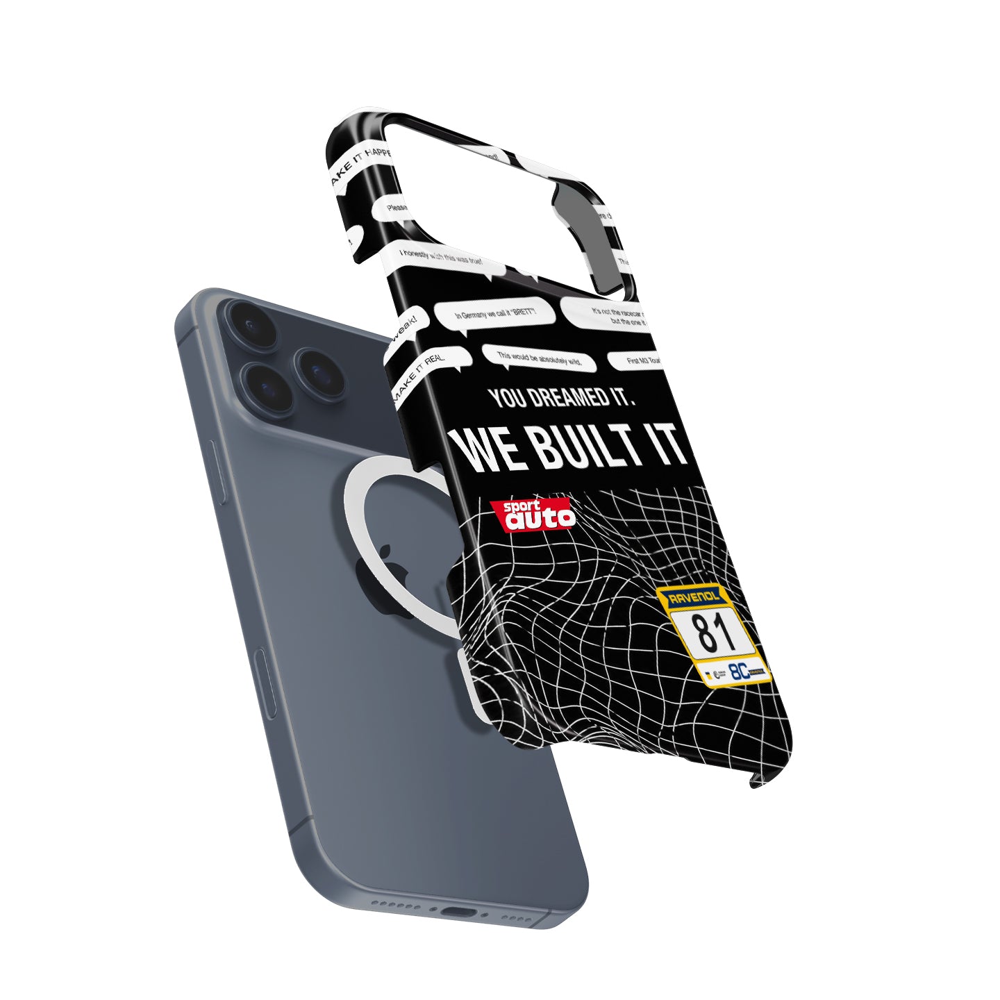 BMW M3 Touring 24H, BMW M Motorsport #81, Nürburgring Racing, Fan Comments Livery, iPhone Case