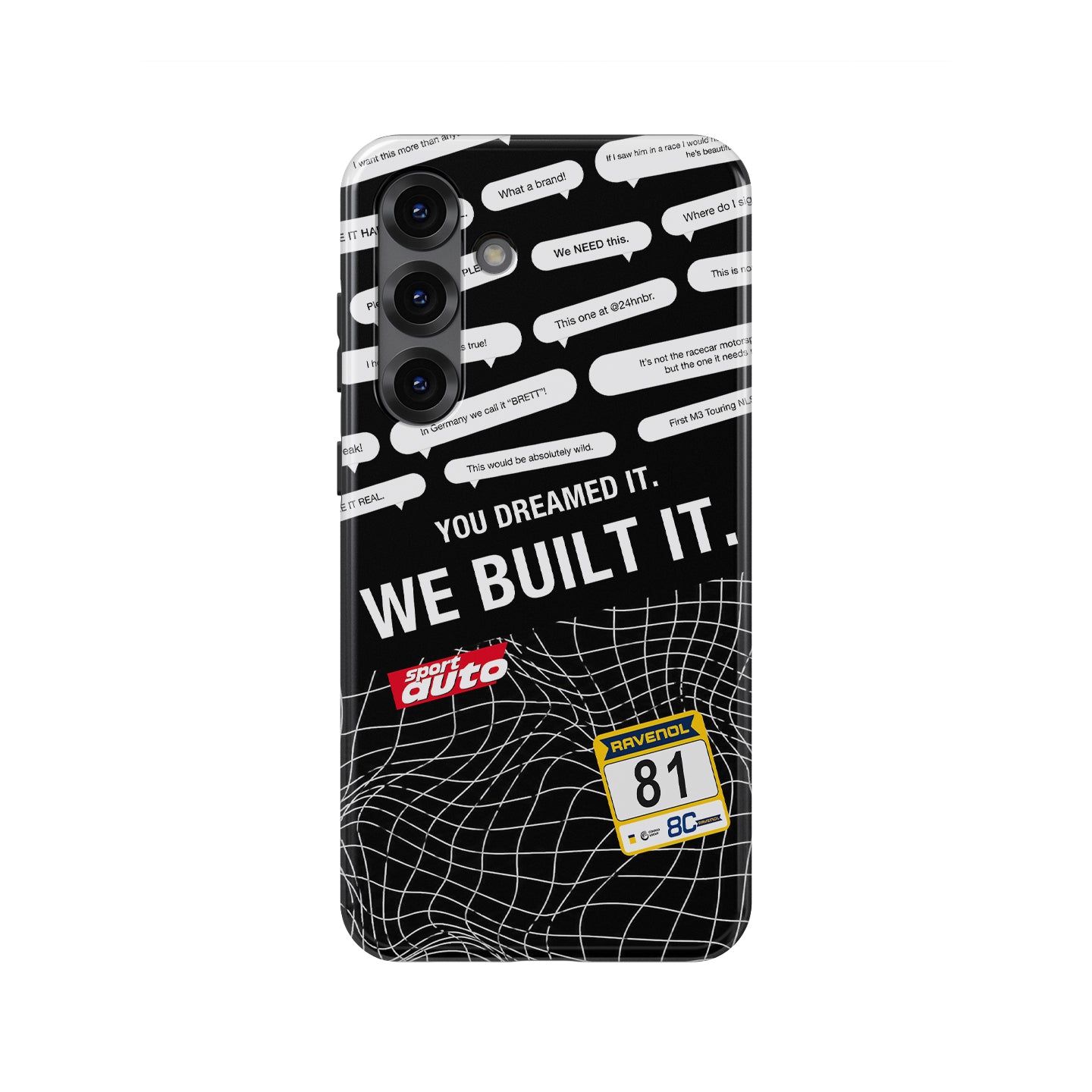 BMW M3 Touring 24H, BMW M Motorsport #81, Nürburgring Racing, Fan Comments Livery, Samsung Case