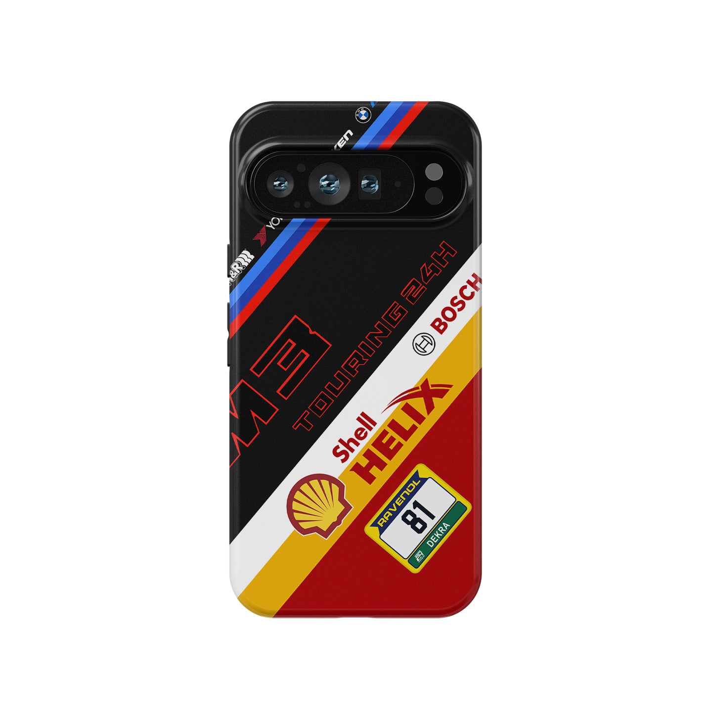 BMW M3 Touring 24H number 81 Nürburgring Google Pixel case front view